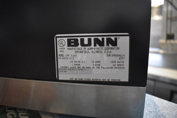 Bunn VPR BLACK Stainless Steel Commercial Countertop 2 Burner Coffee Machine w/ Metal Brew Basket. 120 Volts, 1 Phase. 16x9x20 - Image 5 of 5