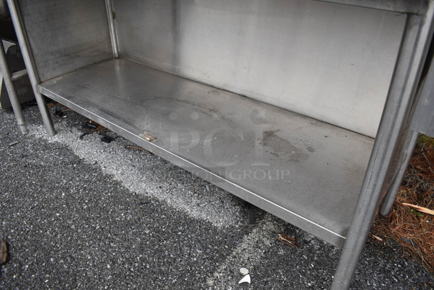 Stainless Steel Commercial Table w/ Knife Holder, Back Splash and Under Shelf. 63x24x37 - Image 5 of 6