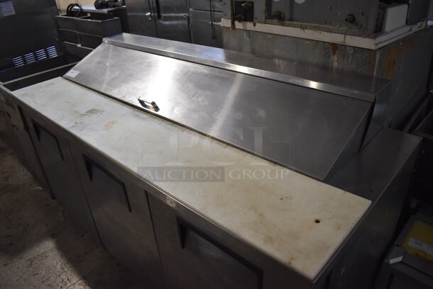 True TSSU-72-18 Stainless Steel Commercial Sandwich Salad Prep Table Bain Marie Mega Top on Commercial Casters. 115 Volts, 1 Phase. 72x30x42. Tested and Working! - Image 2 of 8