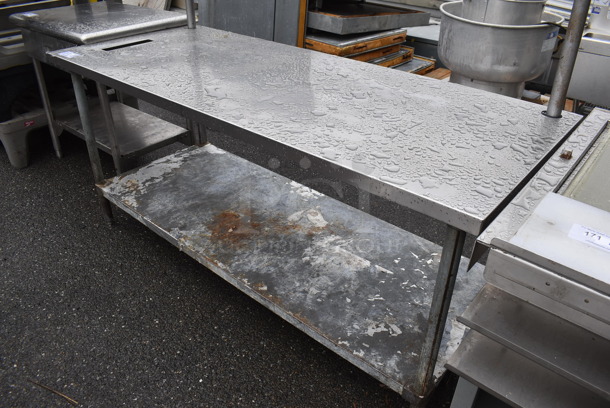 Stainless Steel Table w/ Under Shelf. 72x30x58 - Image 1 of 6