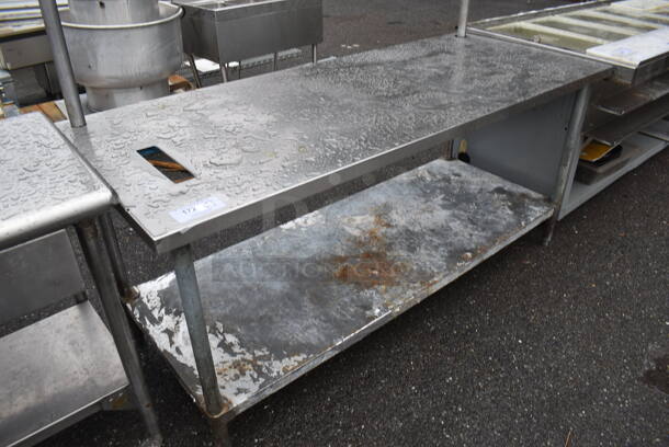 Stainless Steel Table w/ Under Shelf. 72x30x58 - Image 4 of 6