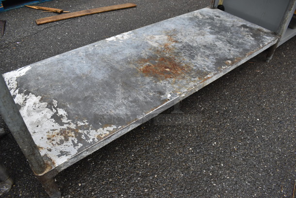 Stainless Steel Table w/ Under Shelf. 72x30x58 - Image 5 of 6