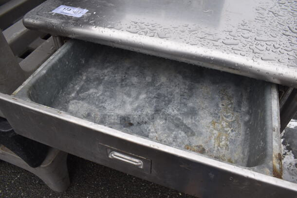 Stainless Steel Table w/ Drawer and Under Shelf. 36x24x35 - Image 4 of 4