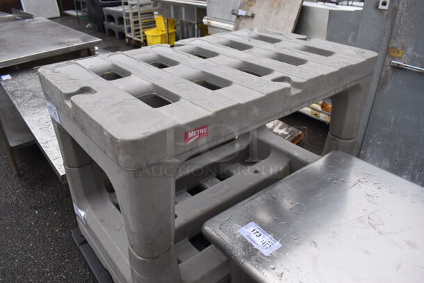 Metro Gray Poly Dunnage Rack. 36x22x12 - Image 1 of 3