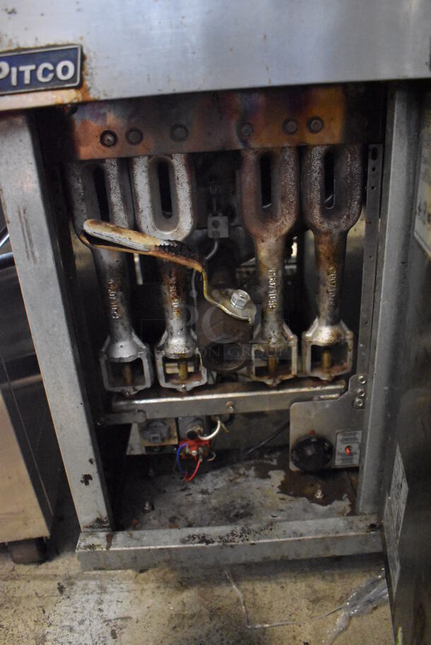 2016 Pitco Frialator 40D Stainless Steel Commercial Propane Gas Powered Deep Fat Fryer w/ 2 Metal Fry Baskets. 115,000 BTU. 15.5x30x47 - Image 5 of 6