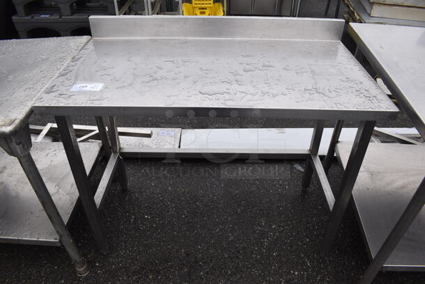 Stainless Steel Table w/ Back Splash. 45x25x38
