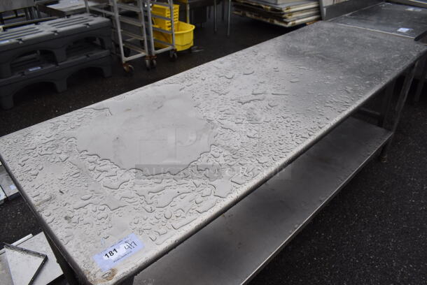 Stainless Steel Table w/ Under Shelf. 84x30x34 - Image 2 of 4
