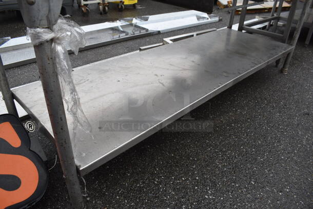 Stainless Steel Table w/ Under Shelf. 84x30x34 - Image 3 of 4