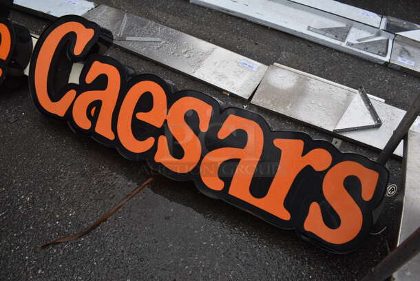 Little Caesars Metal Sign. 136x13x24 - Image 2 of 5