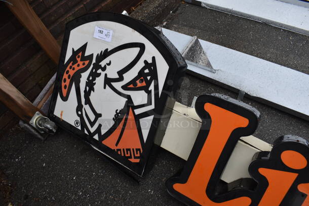 Little Caesars Metal Sign. 136x13x24 - Image 4 of 5