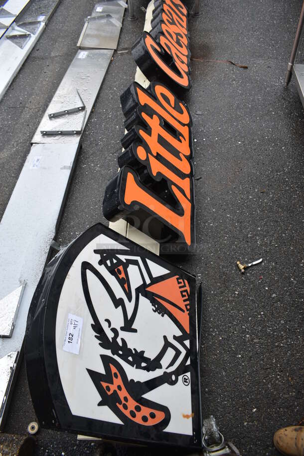 Little Caesars Metal Sign. 136x13x24 - Image 5 of 5