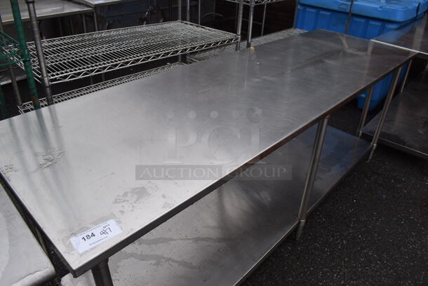Stainless Steel Table w/ Under Shelf. 96x30x36.5 - Image 2 of 4