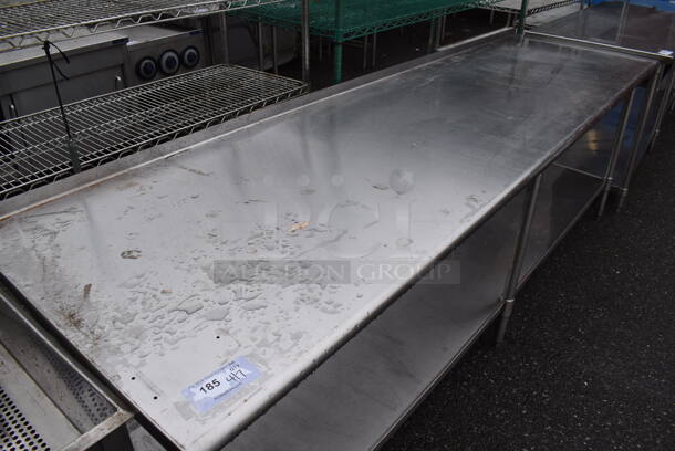 Stainless Steel Table w/ Under Shelf. 108x30x37 - Image 2 of 3