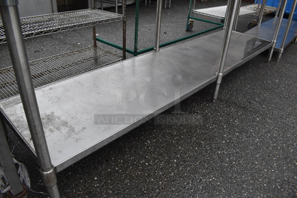 Stainless Steel Table w/ Under Shelf. 108x30x37 - Image 3 of 3