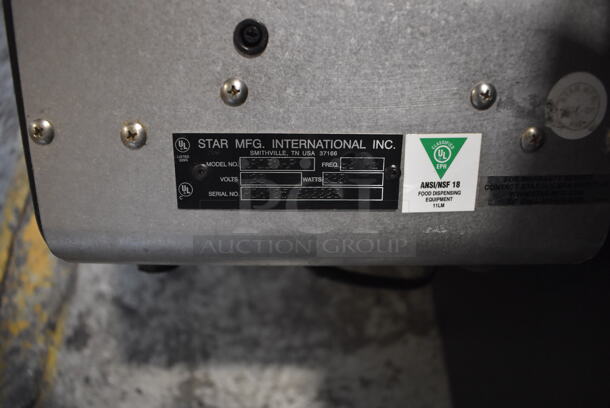 Star Stainless Steel Commercial Melted Cheese Dispenser. 120 Volts, 1 Phase. 10x20x27 - Image 5 of 5