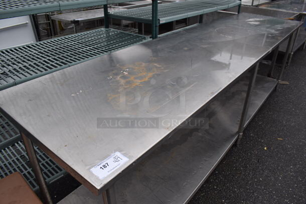Stainless Steel Table w/ Metal Under Shelf. 120x30x36 - Image 2 of 3
