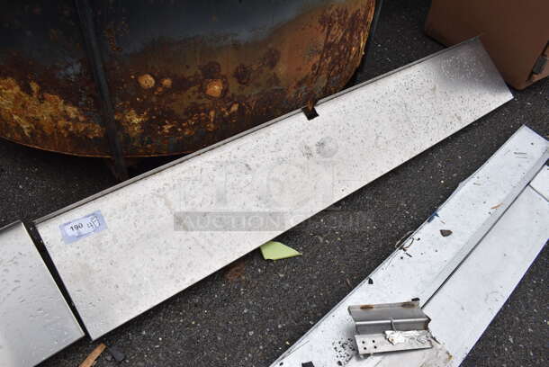 Metal Shelf w/ Wall Mount Brackets. 72x12x10 - Image 1 of 4