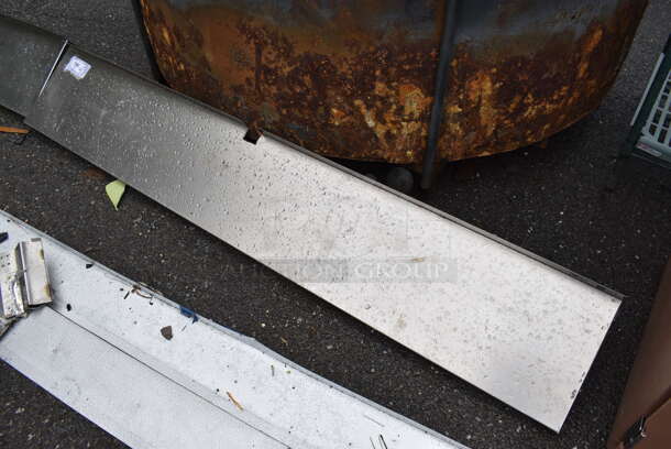 Metal Shelf w/ Wall Mount Brackets. 72x12x10 - Image 2 of 4