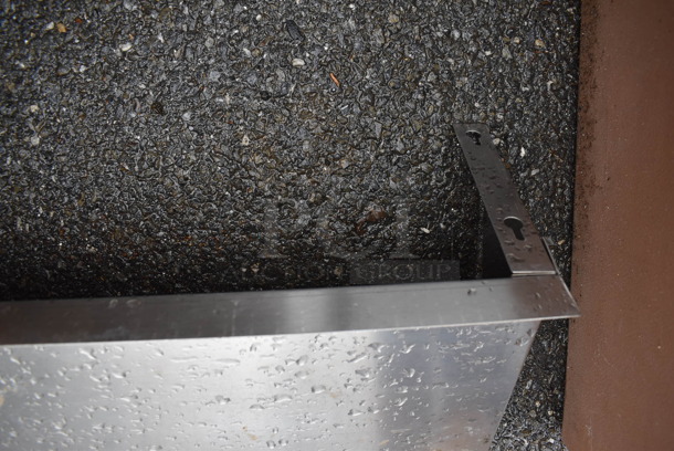 Metal Shelf w/ Wall Mount Brackets. 72x12x10 - Image 3 of 4