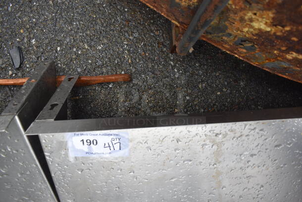 Metal Shelf w/ Wall Mount Brackets. 72x12x10 - Image 4 of 4