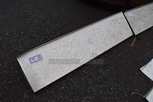 Metal Shelf w/ Wall Mount Brackets. 48x12x10 - Image 1 of 3
