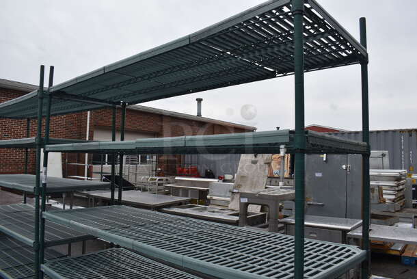 Metro Max Poly and Metal 6 Tier Shelving Unit. BUYER MUST DISMANTLE. PCI CANNOT DISMANTLE FOR SHIPPING. PLEASE CONSIDER FREIGHT CHARGES. 72x24x86 - Image 2 of 3
