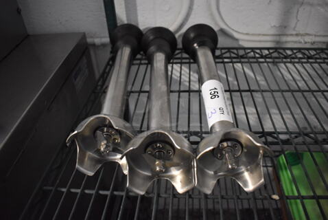 3 Stainless Steel Commercial Immersion Blades. 3.5x3.5x15. 3 Times Your Bid!