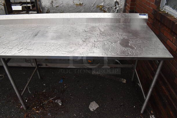 Stainless Steel Table w/ Back Splash. 120x31x42 - Image 2 of 4