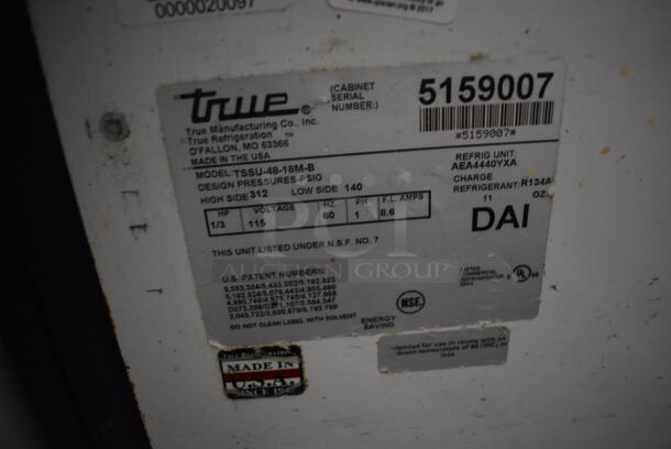 True TSSU-48-18M-B Stainless Steel Commercial Sandwich Salad Prep Table Bain Marie Mega Top on Commercial Casters. 115 Volts, 1 Phase. 48x34x47. Tested and Working! - Image 4 of 7