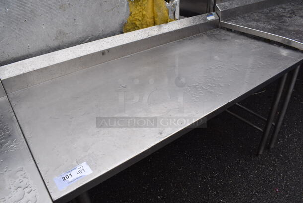 Stainless Steel Table w/ Back Splash. 60x31x40 - Image 2 of 3