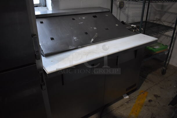 True TSSU-48-18M-B Stainless Steel Commercial Sandwich Salad Prep Table Bain Marie Mega Top on Commercial Casters. 115 Volts, 1 Phase. 48x34x47. Tested and Working! - Image 7 of 7