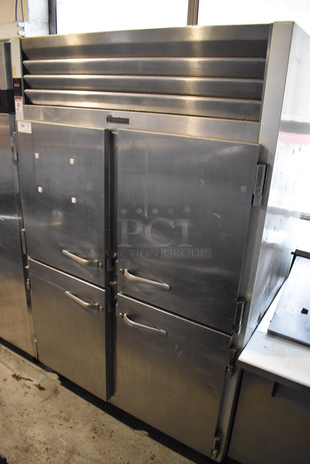 Traulsen G200000 ENERGY STAR Stainless Steel Commercial 4 Half Size Door Reach In Cooler on Commercial Casters. 115 Volts, 1 Phase. 52x36x83. Tested and Powers On But Does Not Get Cold - Image 2 of 8