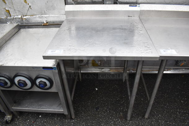 Stainless Steel Table w/ Back Splash. 30x31x40 - Image 1 of 3