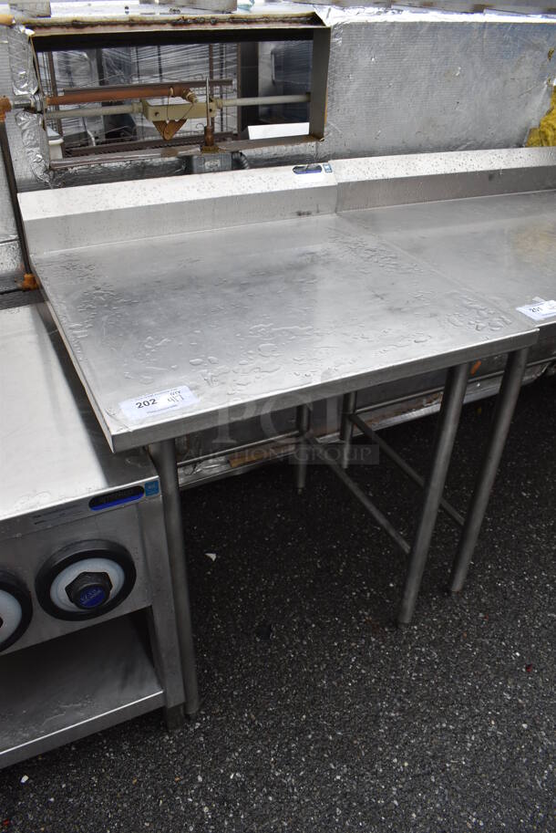 Stainless Steel Table w/ Back Splash. 30x31x40 - Image 2 of 3