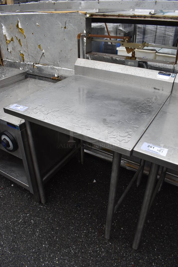 Stainless Steel Table w/ Back Splash. 30x31x40 - Image 3 of 3