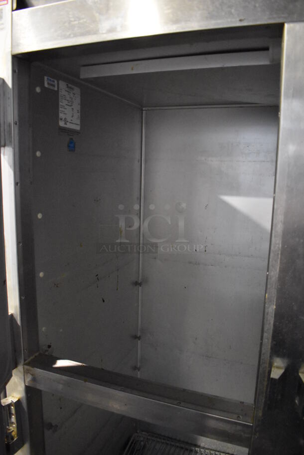 Traulsen G200000 ENERGY STAR Stainless Steel Commercial 4 Half Size Door Reach In Cooler on Commercial Casters. 115 Volts, 1 Phase. 52x36x83. Tested and Powers On But Does Not Get Cold - Image 5 of 8
