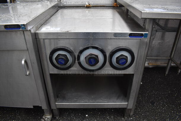 Amtekco D61689 Stainless Steel Commercial Counter w/ 3 Cup Dispensers and Under Shelf. 24x28x30 - Image 1 of 4