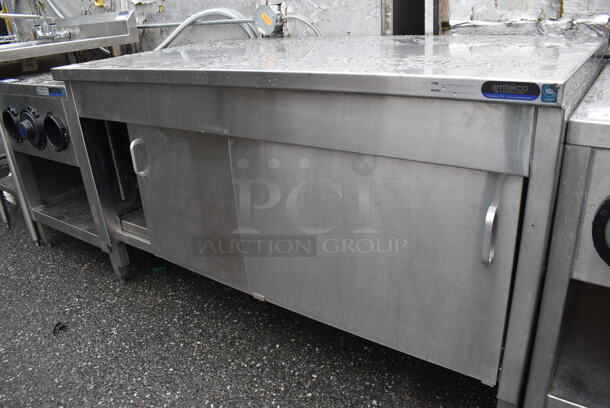 Stainless Steel Table w/ 2 Doors and Under Shelf. 54.5x30x32.5 - Image 3 of 4