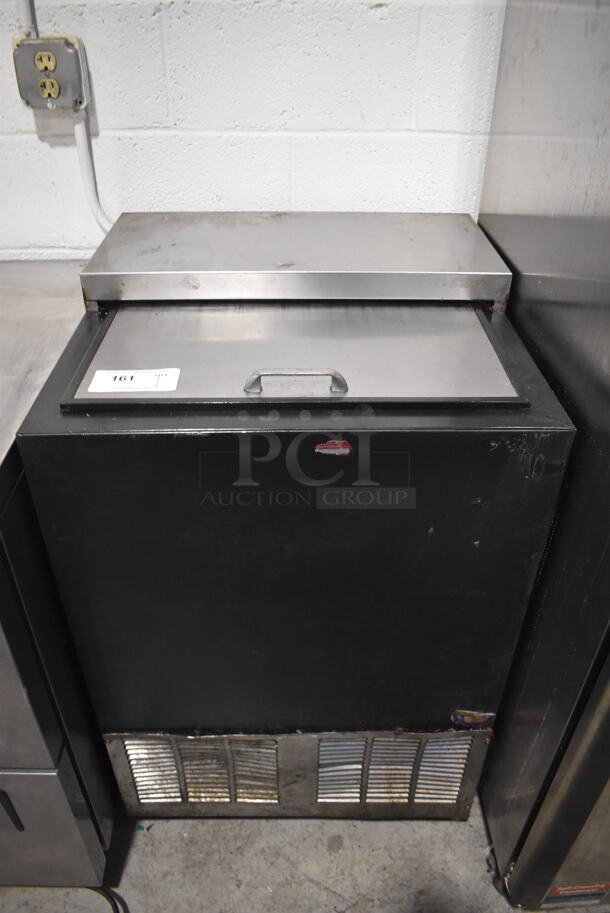 Perlick BC24 Stainless Steel Commercial Back Bar Cooler w/ Sliding Lid on Commercial Casters. 115 Volts, 1 Phase. 24x24x37. Tested and Working! - Image 1 of 6