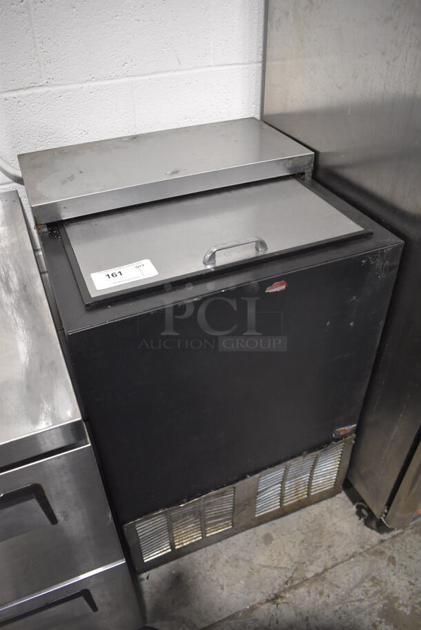 Perlick BC24 Stainless Steel Commercial Back Bar Cooler w/ Sliding Lid on Commercial Casters. 115 Volts, 1 Phase. 24x24x37. Tested and Working! - Image 2 of 6