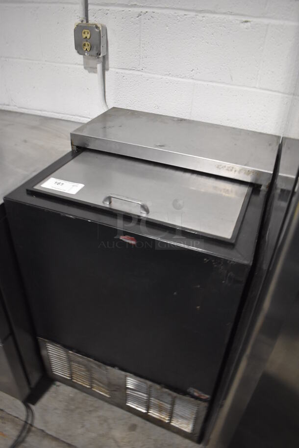 Perlick BC24 Stainless Steel Commercial Back Bar Cooler w/ Sliding Lid on Commercial Casters. 115 Volts, 1 Phase. 24x24x37. Tested and Working! - Image 3 of 6