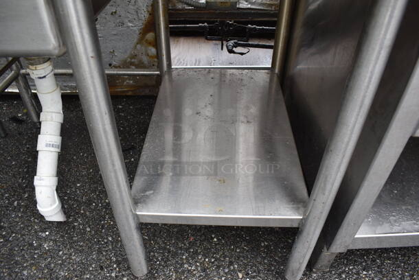 Stainless Steel Commercial Table w/ Sink Basin, Faucet and Handles. 42x30x39 - Image 4 of 4