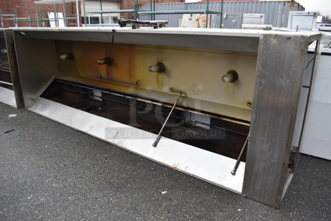13' CaptiveAire Stainless Steel Commercial Grease Hood. 168x31x55
