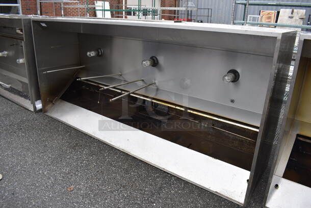 10' CaptiveAire Stainless Steel Commercial Grease Hood. 120x31x55