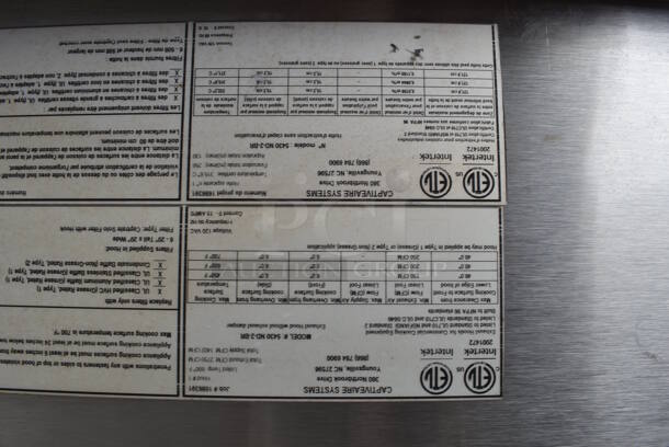 10' CaptiveAire 5430 ND-2-BR Stainless Steel Commercial Grease Hood. 132x31x55 - Image 7 of 8