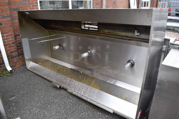 9' CaptiveAire Stainless Steel Commercial Grease Hood. 108x31x55