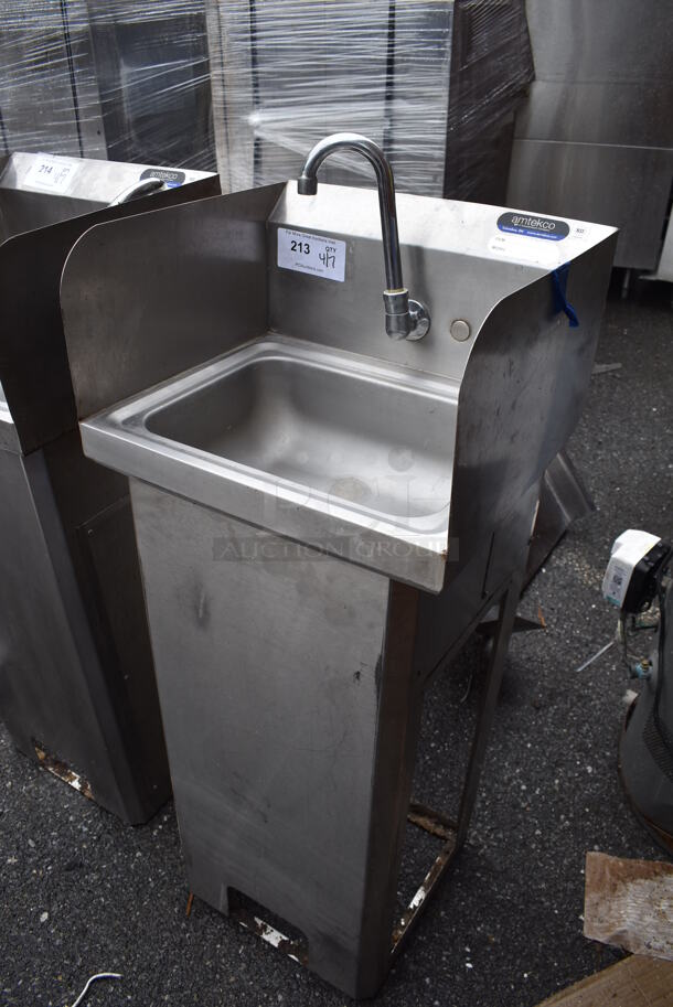 Amtekco Stainless Steel Commercial Single Bay Sink w/ Faucet. 17x16x45 - Image 2 of 3
