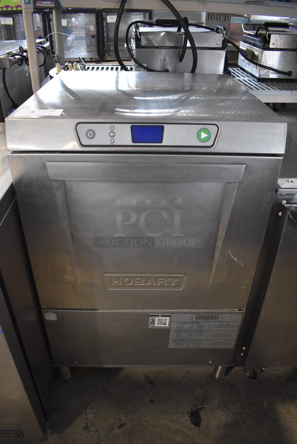 LATE MODEL! Hobart LXEH Stainless Steel Commercial Undercounter Dishwasher. 120/208-240 Volts, 1 Phase. 24x24x38
