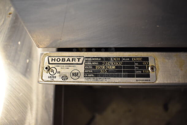 LATE MODEL! Hobart LXEH Stainless Steel Commercial Undercounter Dishwasher. 120/208-240 Volts, 1 Phase. 24x24x38 - Image 5 of 9