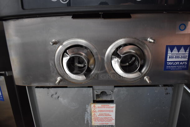 2012 Taylor C723-33 Stainless Steel Commercial Floor Style Water Cooled 2 Flavor Soft Serve Ice Cream Machine on Commercial Casters. Missing Parts. 208-230 Volts, 3 Phase. 23x35x56 - Image 5 of 9